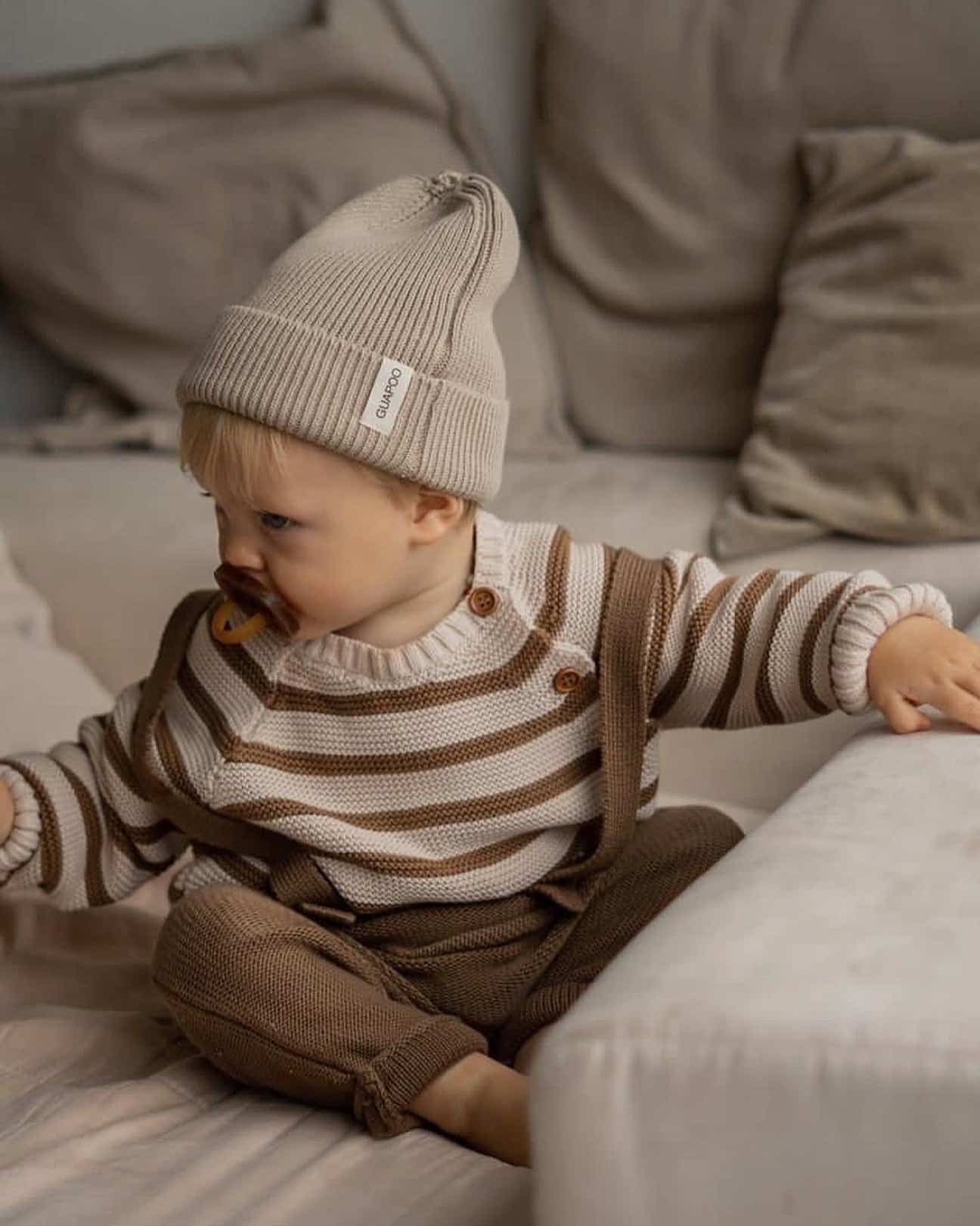 Guapoo Soft Strick Mütze(6-12M) – Bild 1