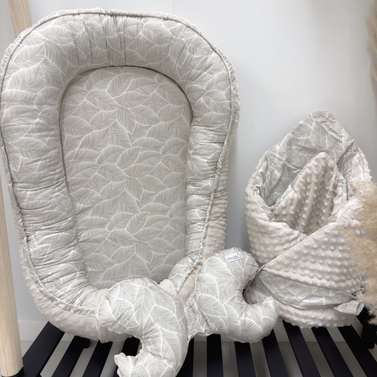 Babynest 4er Premium Set Boho Leaves Hauptbild