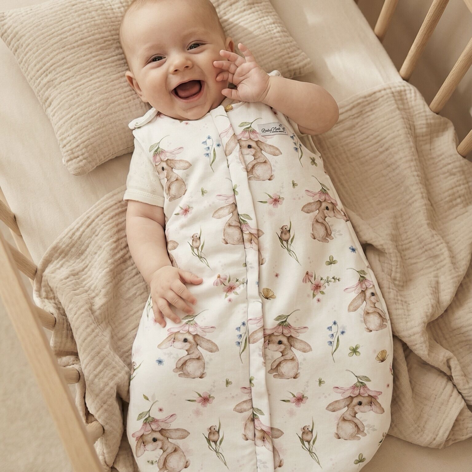 Babyschlafsack|Premium Baumwolle| Meadow Bunny Hauptbild