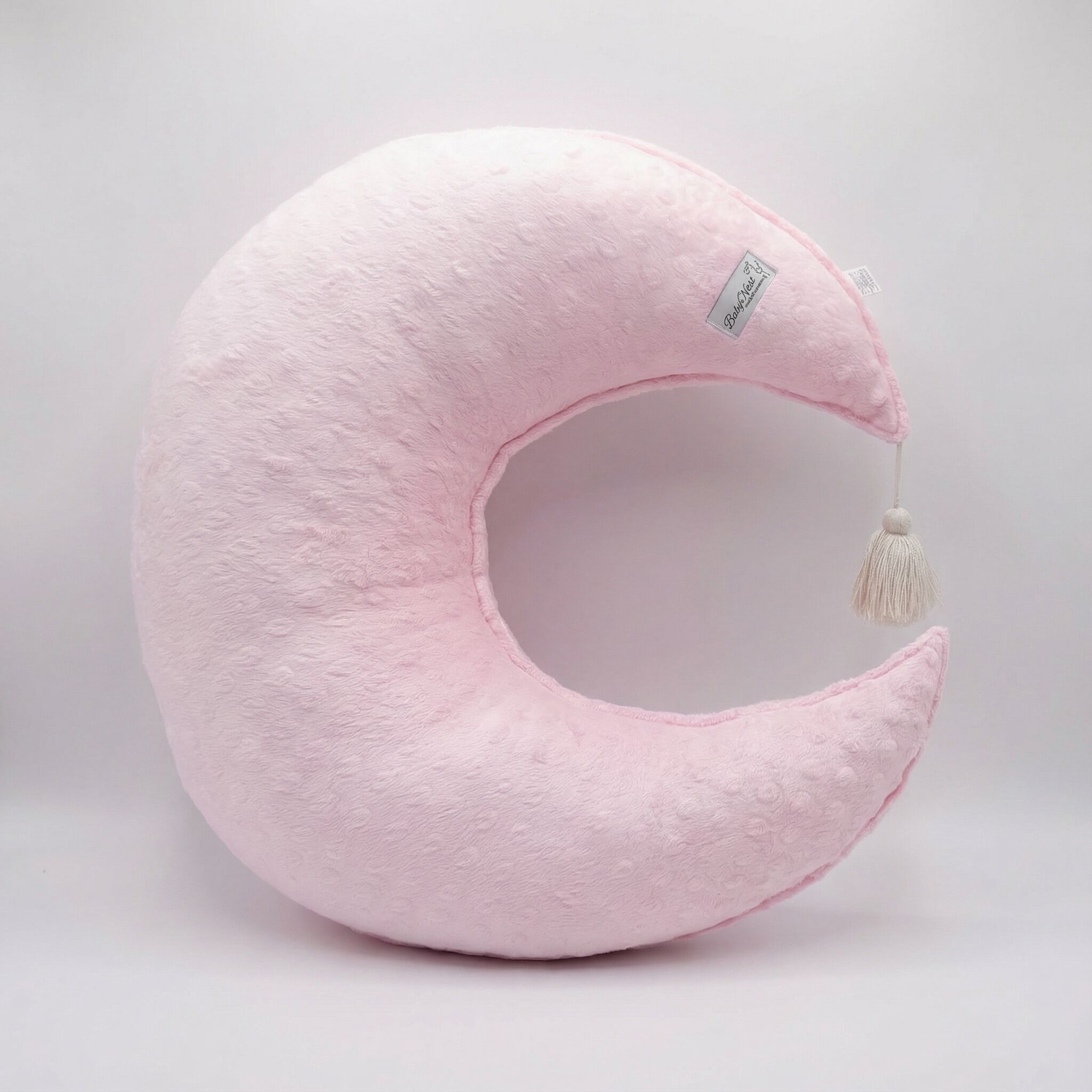 Stillkissen Halbmond|Minky| Rosa Hauptbild