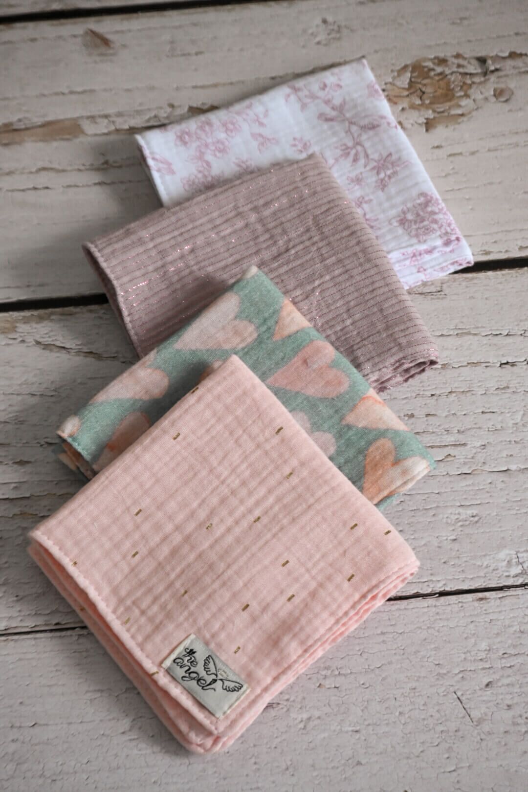Muslin cloths, set of 4, made from premium muslin | Lovely - Image 1