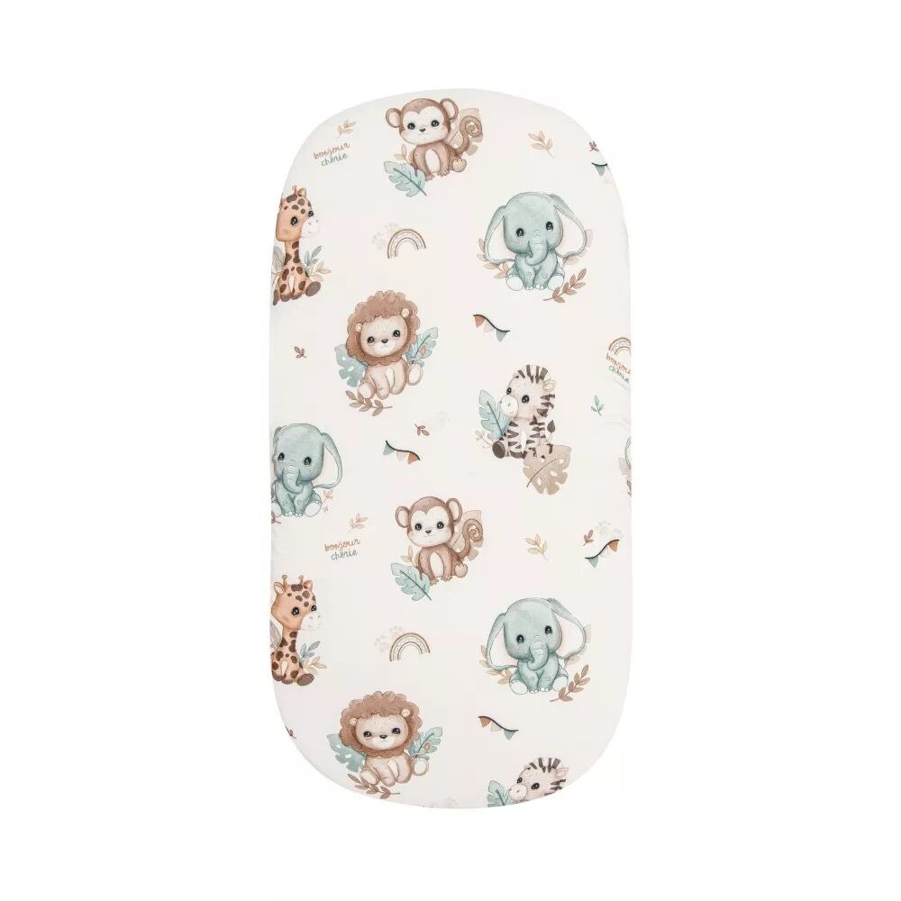 Premium fitted sheet 75x30 cm – 100% soft cotton, breathable and cuddly | Baby Safari - Image 1