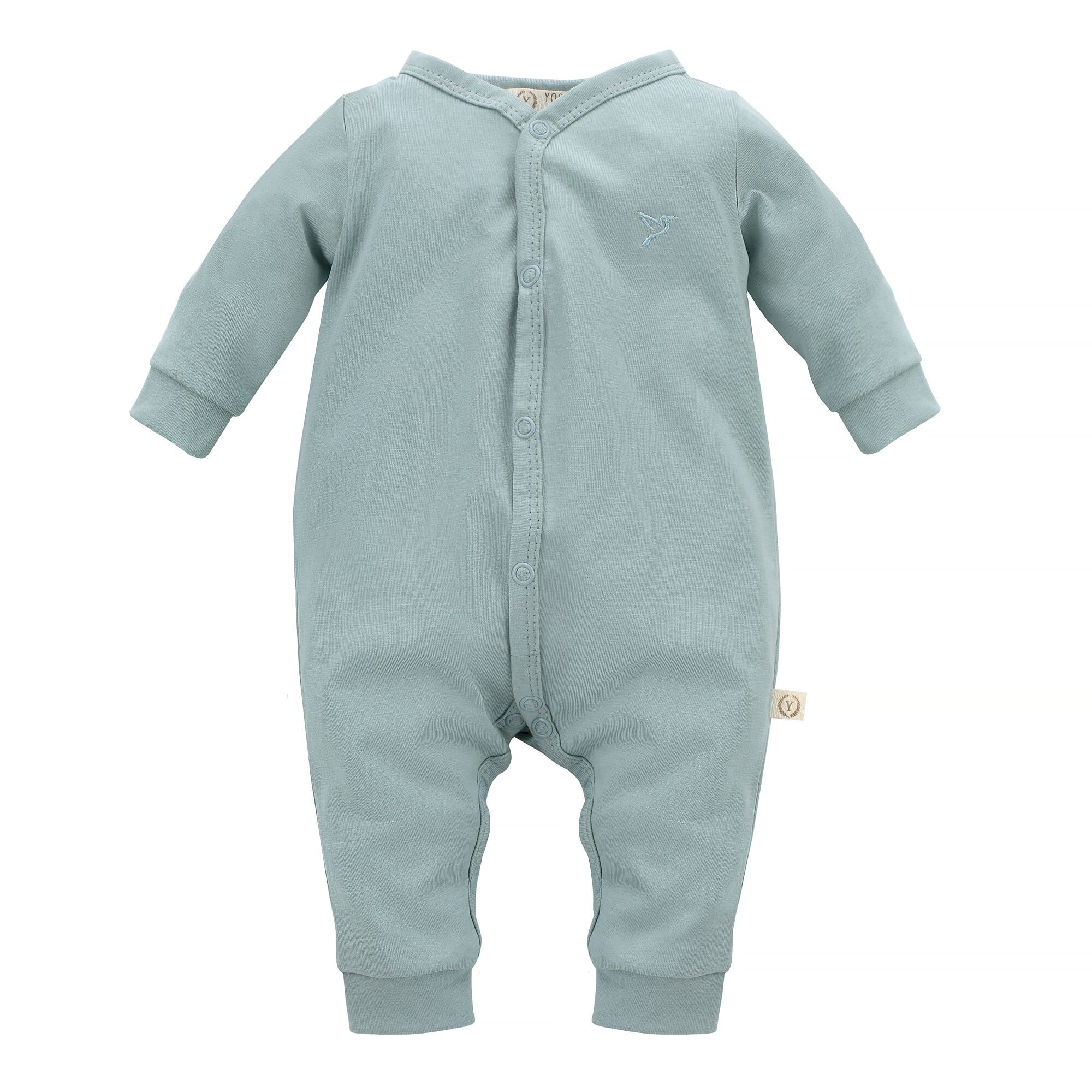 Baby Romper and Hat Set Blue Water (0-6M) - Image 1