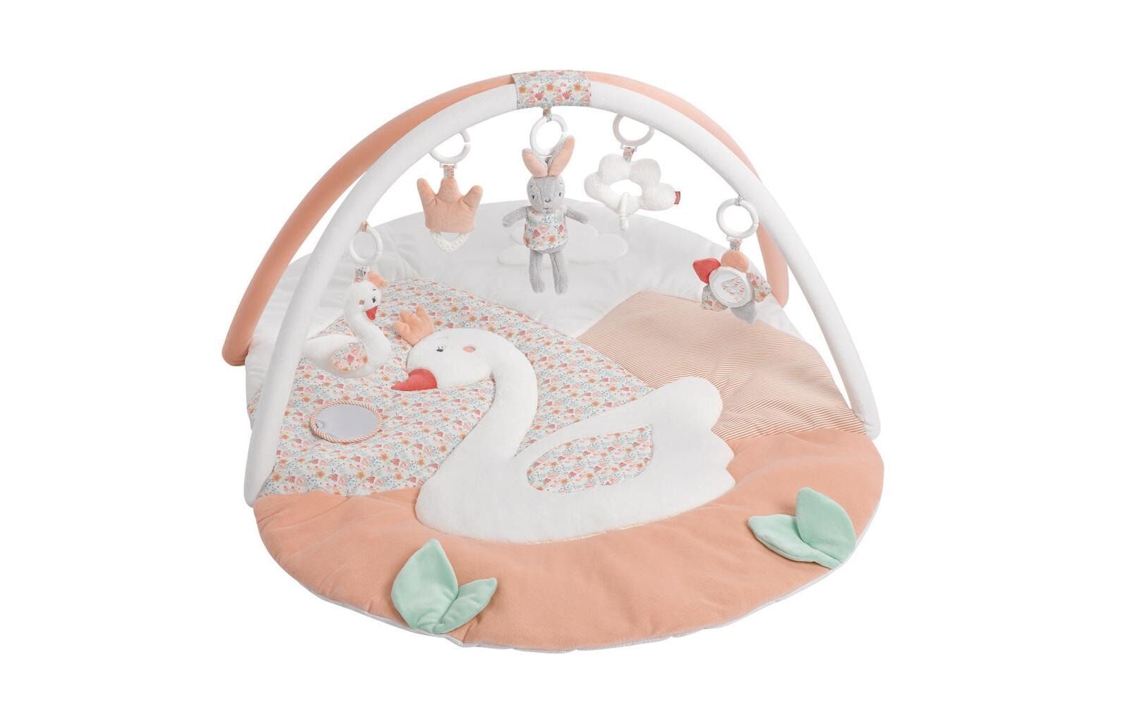 fehn Krabbeldecke mit Spielbogen Schwanensee – Bild 1